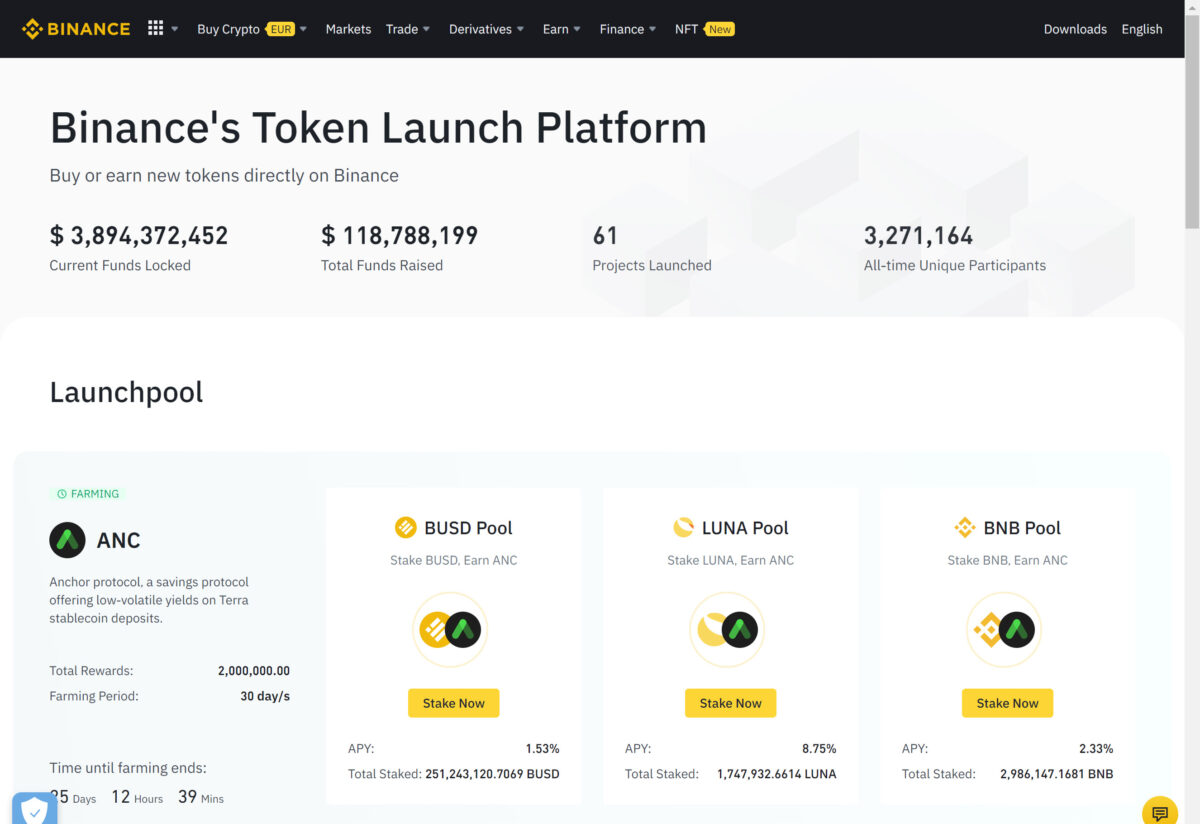 Binance Launchpad