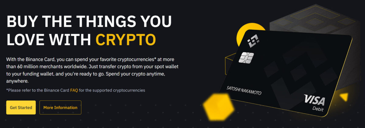 Binance visa card