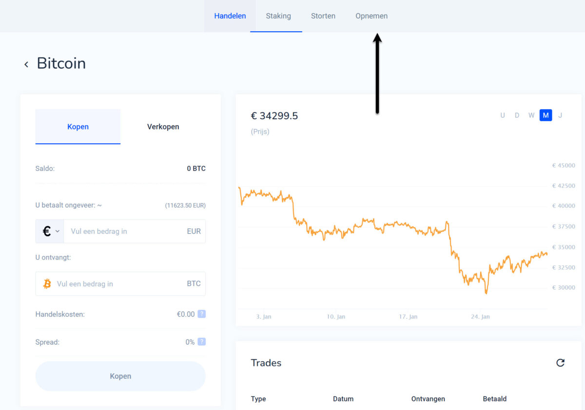 Crypto versturen Binance