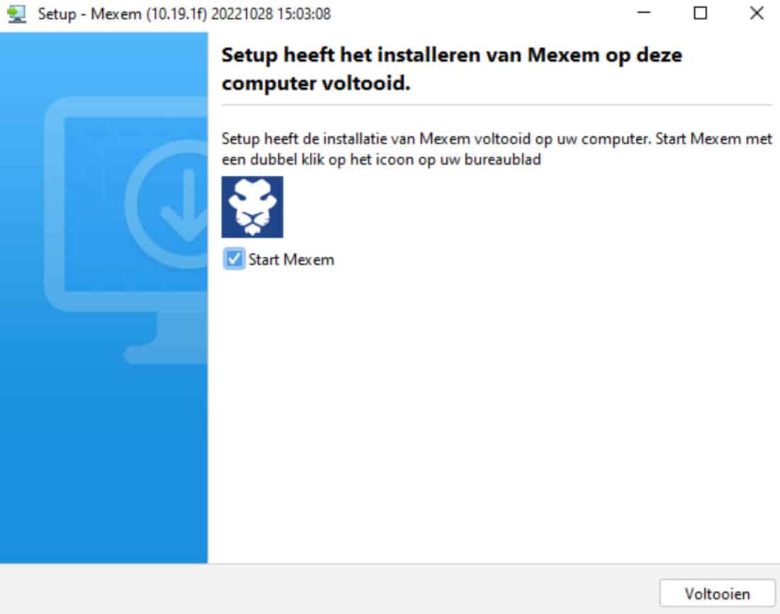 MEXEM installeren